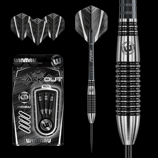 Winmau Blackout (Torpedo) 90% Tungsten Darts