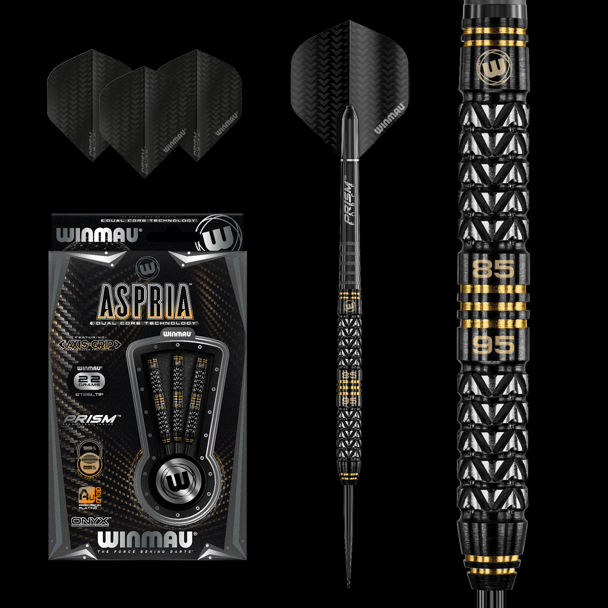 Winmau Aspria 95/85% Tungsten Darts