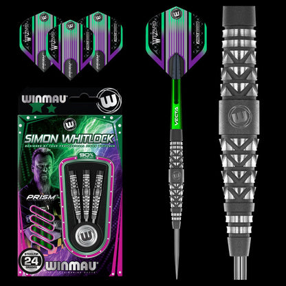 Winmau Simon Whitlock Shot Blast Atomised Grip 90% Tungsten Darts