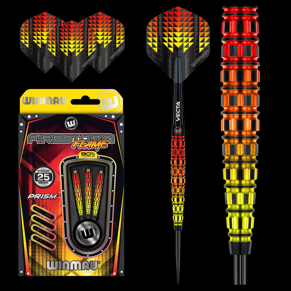 Winmau Firestorm Flame (Tapered) 90% Tungsten Darts