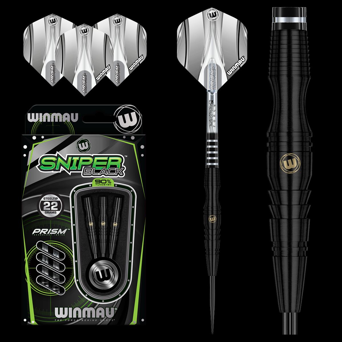 Winmau Sniper Black 90% Tungsten Darts