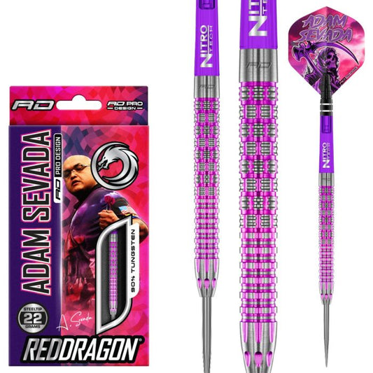 22g Red Dragon - Adam Sevada - 90% Tungsten Darts