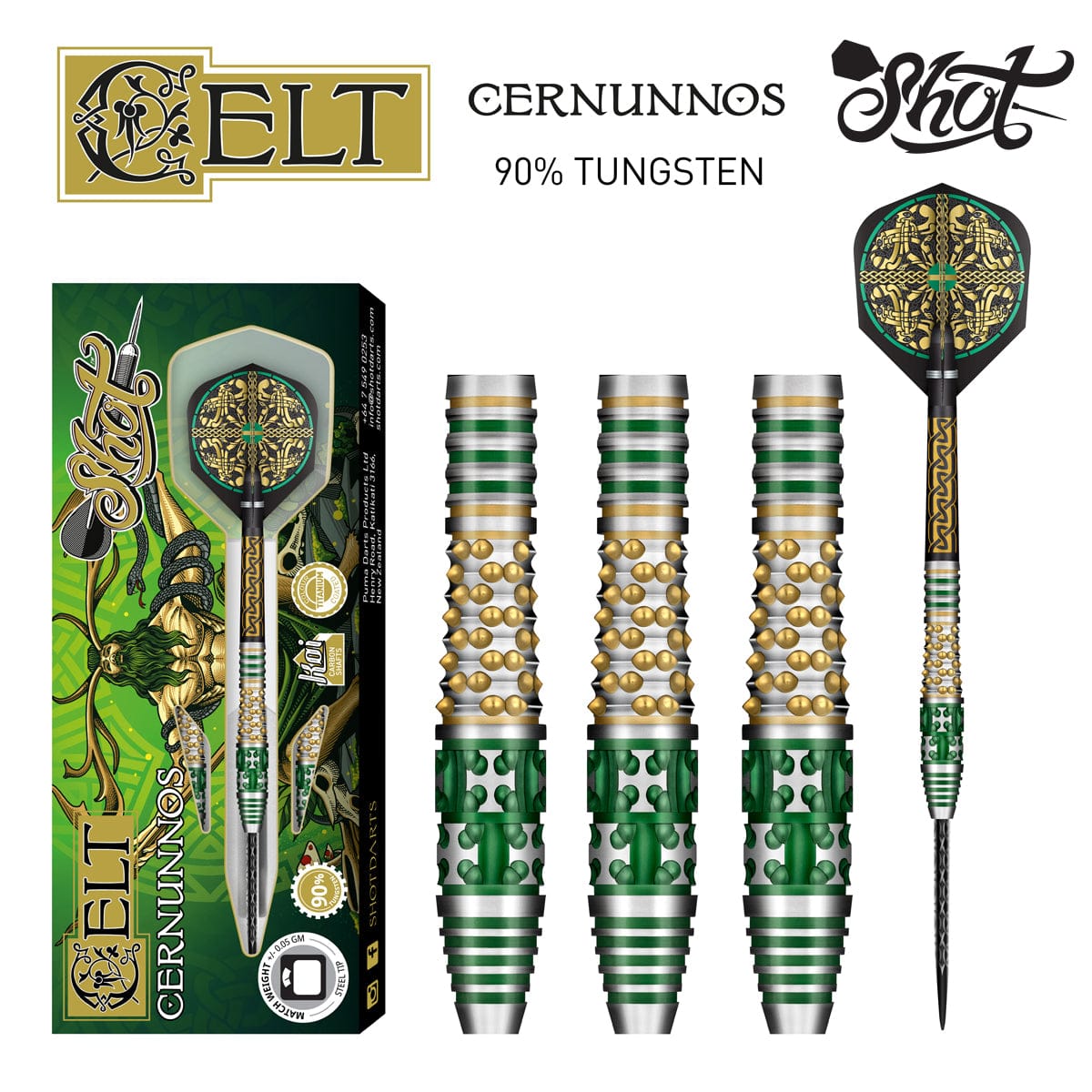 Shot - Celt - Cernunnos 90% Tungsten Darts