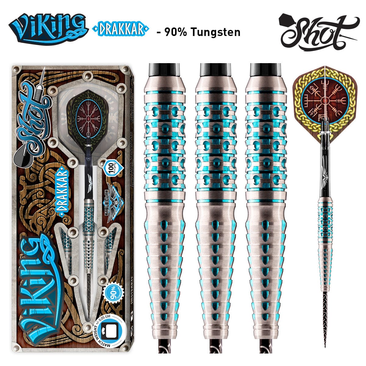 Shot - Viking - Drakkar 90% Tungsten Darts