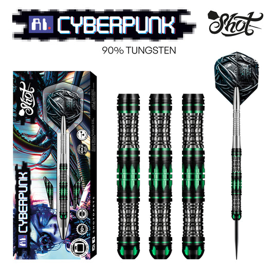 Shot - AI - Cyberpunk 90% Tungsten Darts