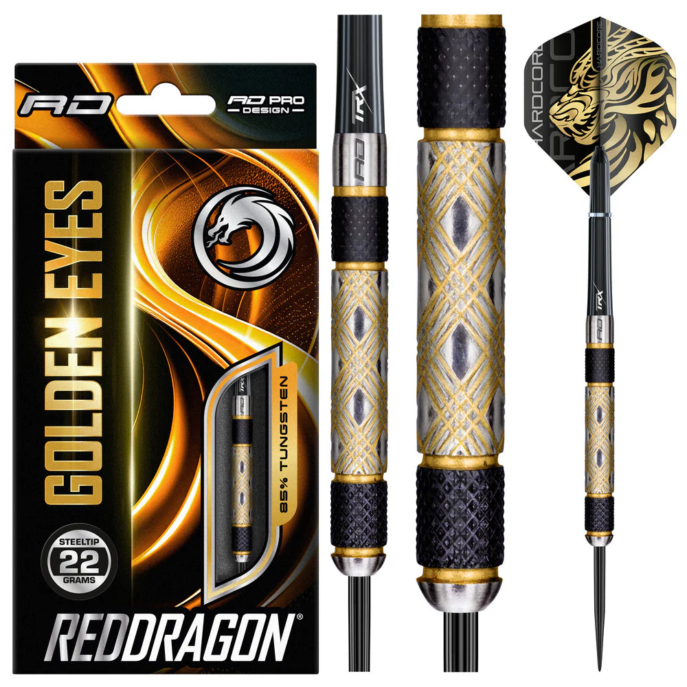 Red Dragon - Golden Eyes Darts - 85% Tungsten Darts