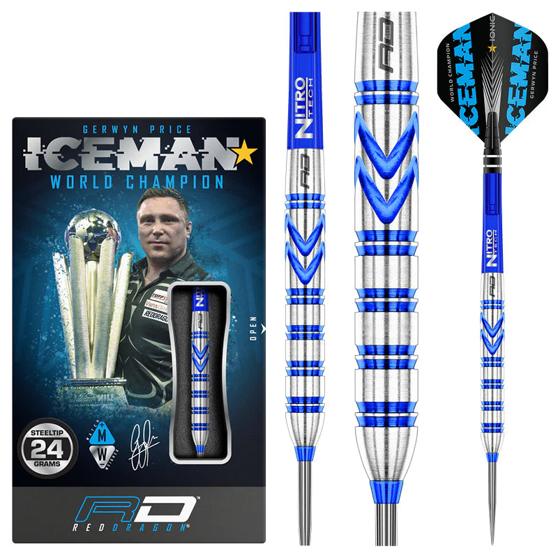 Red Dragon - Gerwyn Price Blue Originals Darts - 90% Tungsten Darts