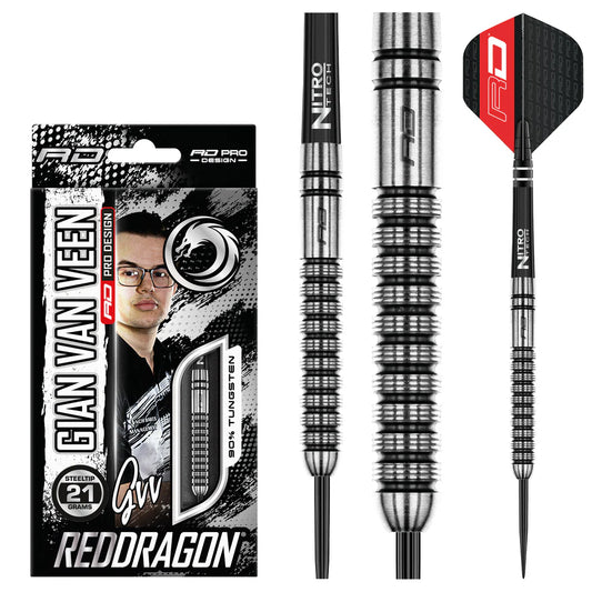 Red Dragon - Gian Van Veen Darts - 90% Tungsten Darts