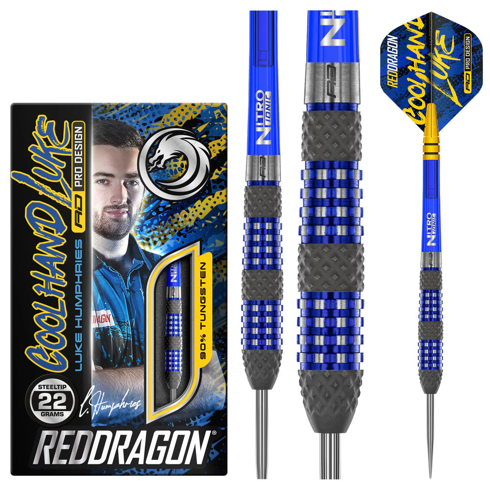 Red Dragon - Luke Humphries TX2 Atomised Darts - 90% Tungsten Darts