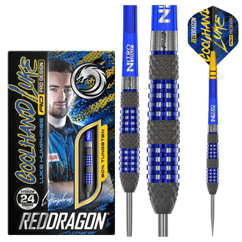 Red Dragon - Luke Humphries TX2 Atomised Darts - 90% Tungsten Darts