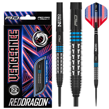 Red Dragon - Vengeance Blue Darts - 90% Tungsten Darts