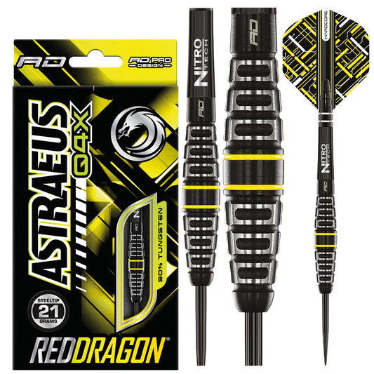 Red Dragon - Astaeus Q4X Darts (Torpedo) - 90% Tungsten Darts