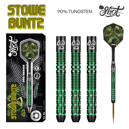 Shot - Stowe Buntz 2.0 Titanium Black 90% Tungsten Darts