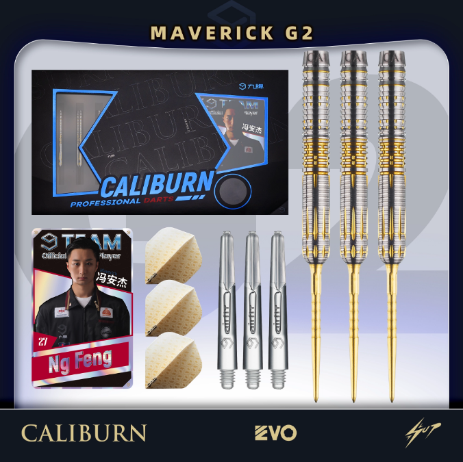 Caliburn - 24g Maverick G2 Darts - 95% Tungsten Darts