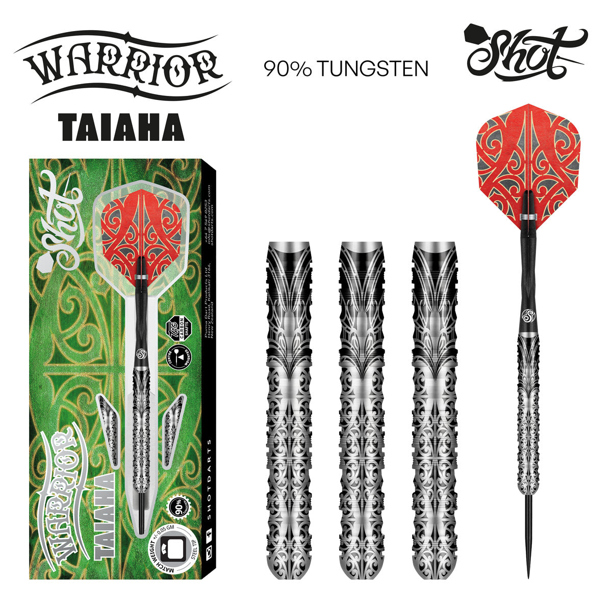 Shot - Warrior - Taiaha 90% Tungsten Darts