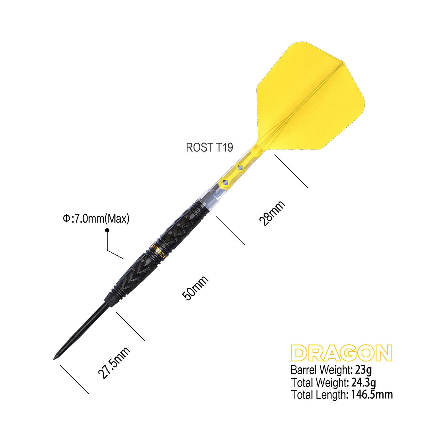 Cuesoul - 21/23g - Dragon 90% Tungsten Darts