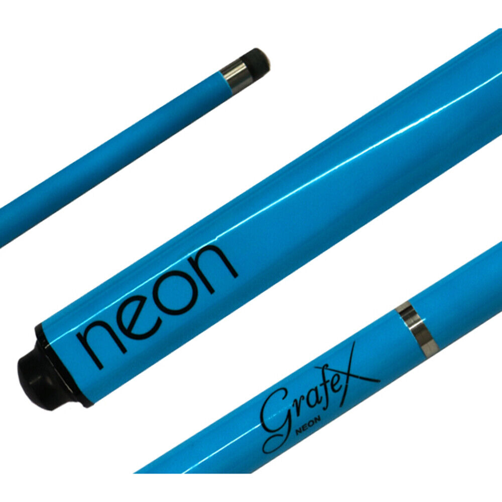 52" Blue Junior Neon Pool Cue (Graphite)